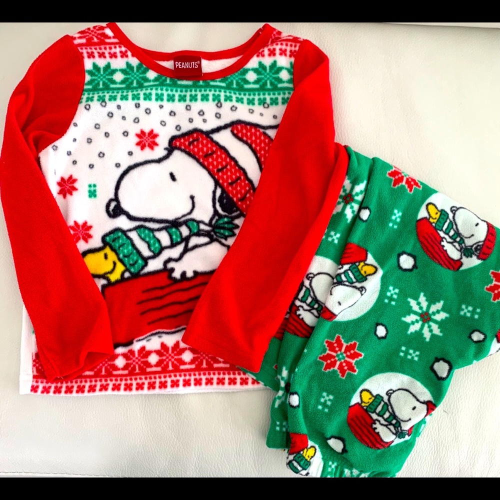Snoopy CHRISTMAS pajamas fleece unisex size XS